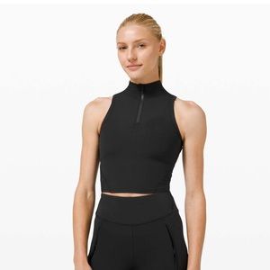Lululemon ribbed zip up tank
